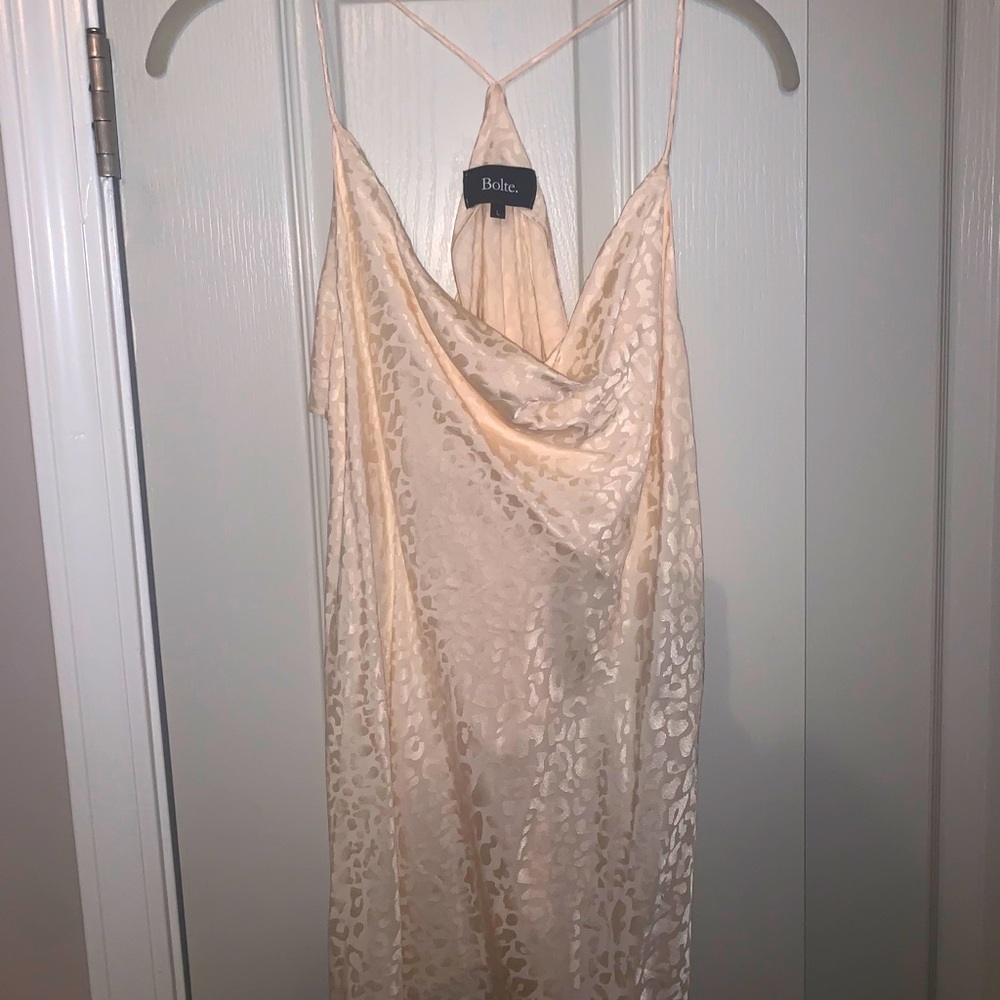 Cowl neck cheetah print top